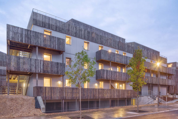 Vue côté rue-construction-logement-Orvault
