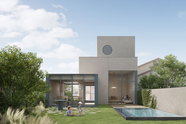 Vue extérieure-agrandissement_extension-maison-Toulouse