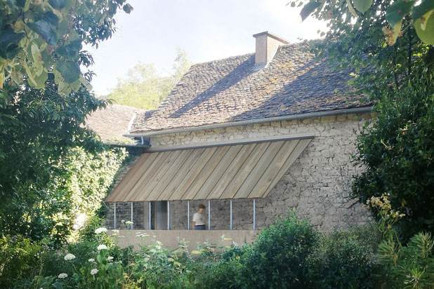 Le passage abrité-rehabilitation-maison-Valady