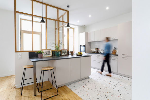 Cuisine intègrée-renovation-maison-Questembert