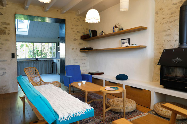 Pièce de vie-renovation-maison-Île-d'Arz