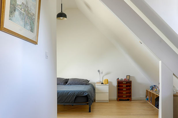 Dégagement vers la chambre-renovation-maison-Séné