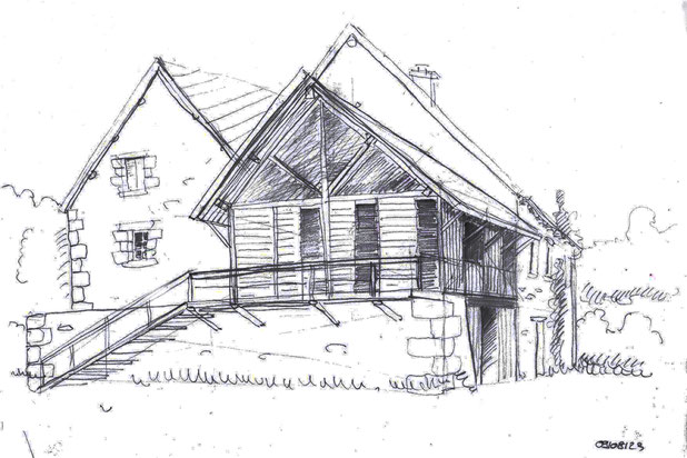 VUE DU PROJET 02-agrandissement_extension-maison-Moûtiers