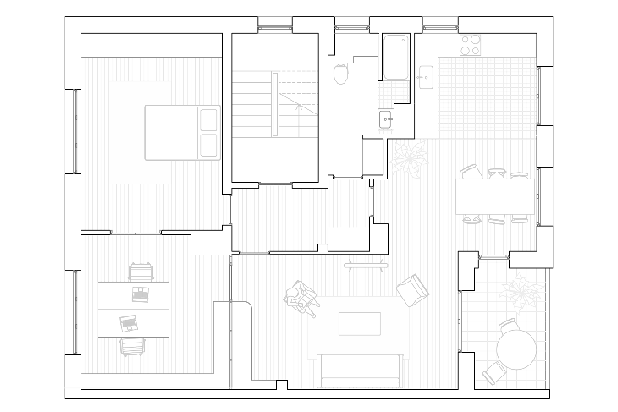 Plan projet-rehabilitation-appartement-Strasbourg