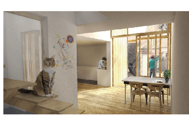 vue intérieur-surelevation-surelevation-Strasbourg