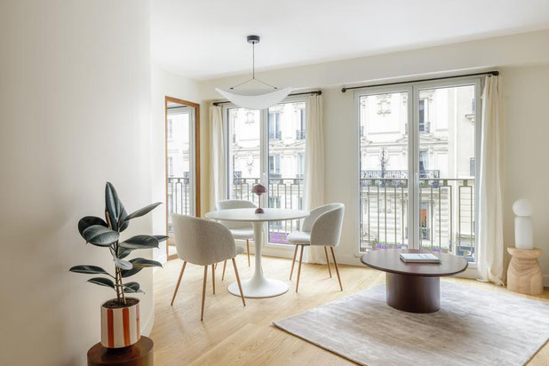 Pièce de vie-renovation-appartement-Paris