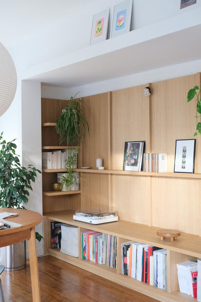 Détails de la bibliothèque-renovation-maison-Montreuil
