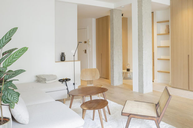 Séjour-renovation-appartement-Paris