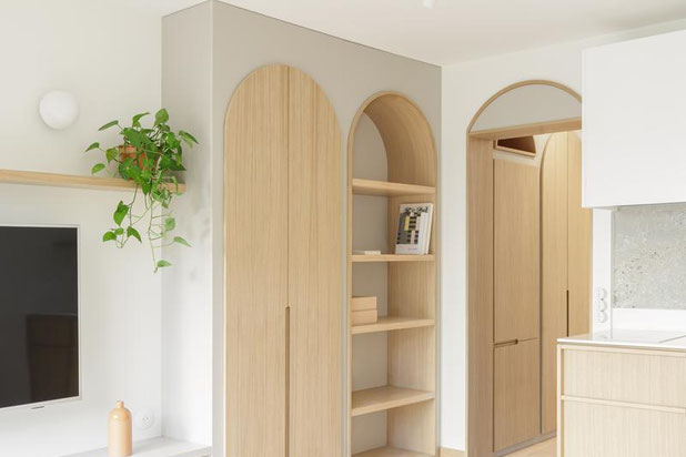 Entrée et Sejour-renovation-appartement-Paris