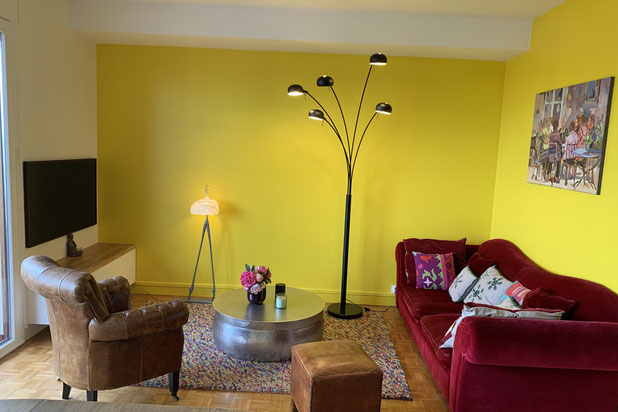 Salon-renovation-appartement-Clamart