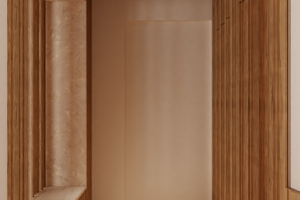 Entrée-rehabilitation-appartement-Tourgéville