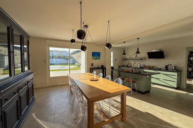 Pièce de vie-renovation-maison-La Flotte