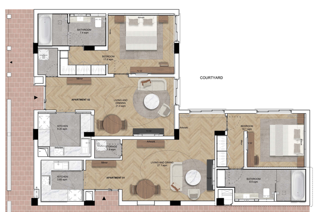Plan-renovation-appartement-Phnom Penh