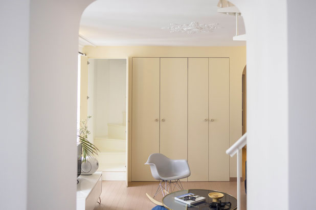 Meuble salon-renovation-appartement-Paris