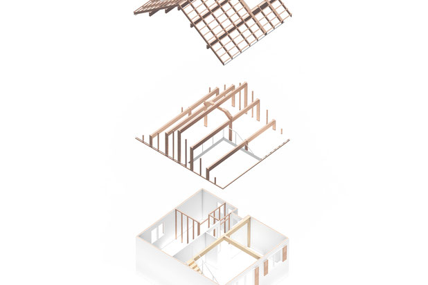 Axonométrie projet-agrandissement_extension-maison-Saint-Maur-des-Fossés