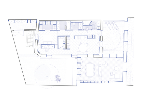 plan du rez-de-chaussée-agrandissement_extension-maison-Saint-Just-Saint-Rambert