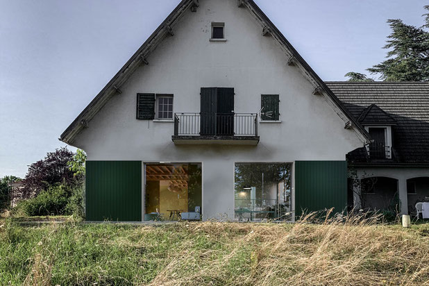 Ouverture de la façade Sud-renovation-maison-Charbonnières-les-Bains