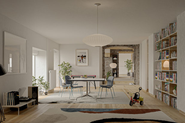 salon-renovation-appartement-Merle-Leignec