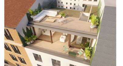 Photo d'un projet de Surélévation Logement à Clichy