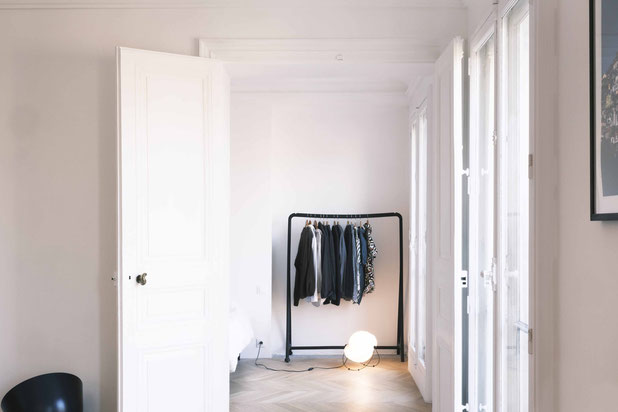 Séjour et chambre-renovation-appartement-Paris