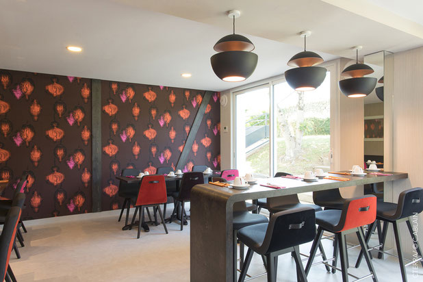Salle de petit-déjeuners-renovation-hotel-Vannes