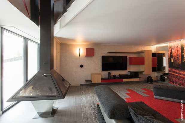 Cheminée suspendue-agrandissement_extension-logement-Villedieu