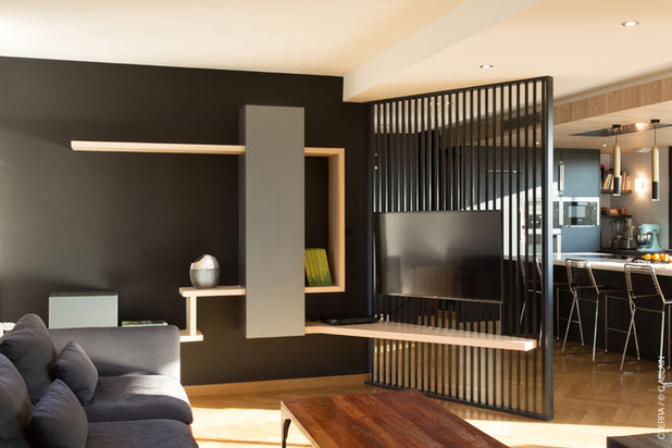 Un espace TV sur-mesure-renovation-logement-Plélan-le-Grand