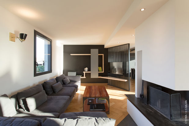 Un salon généreux-renovation-logement-Plélan-le-Grand