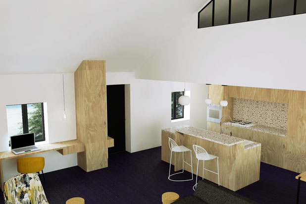 Vue mezzanine-renovation-maison-Nantes