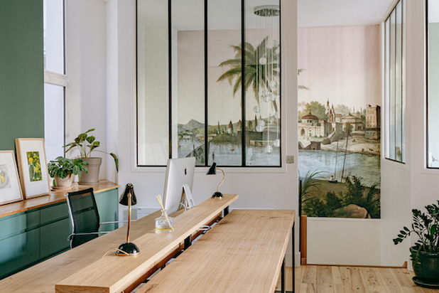 Open space R+1-renovation-bureaux-Paris