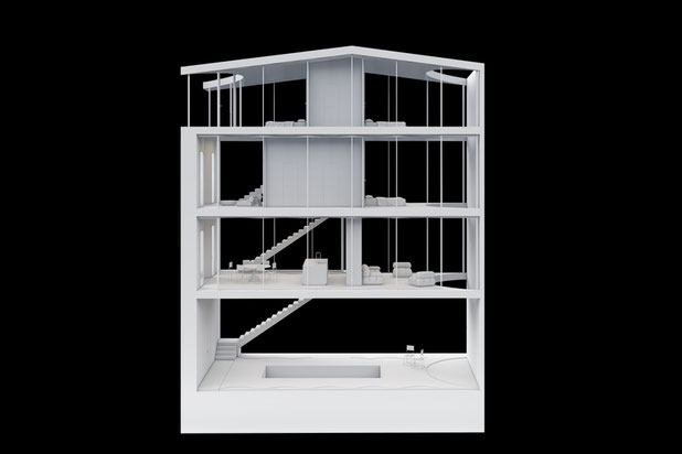 Maquette blanche-renovation-immeuble-Lisboa