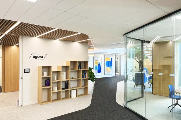 Vue intérieure - Circulation-amenagement-bureaux-Bagneux