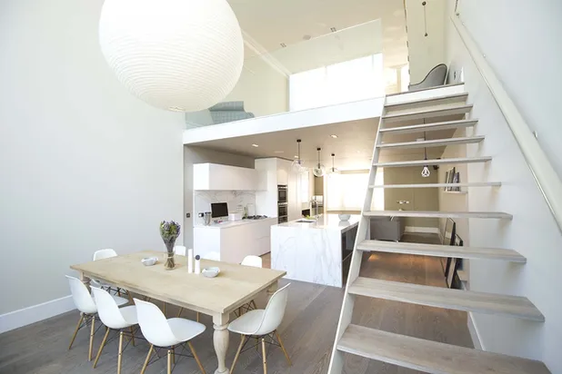 Vue intérieure - Séjour / salle à manger en double hauteur-agrandissement_extension-maison-London