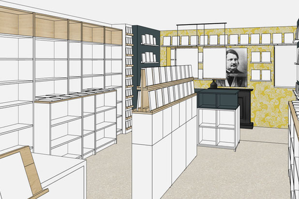 Librairie Honoré - linéaires-renovation-boutique_local-Tours-sur-Marne