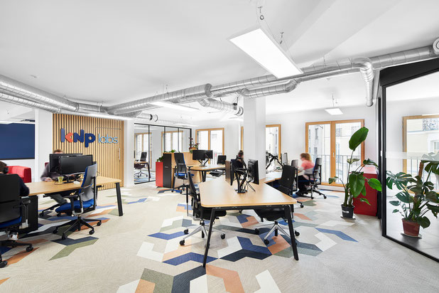 Aménagement Knplabs - tertiaire - Open space-amenagement-immeuble-Nantes