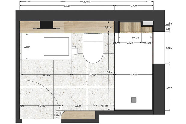 Rénovation salle d'eau  - plan-renovation-maison-Nantes