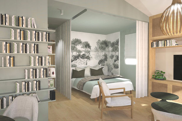 Studio Oléron - Espace chambre-rehabilitation-maison-Saint-Pierre-d'Oléron