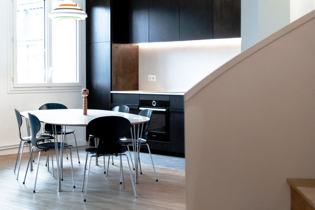 salle à manger-renovation-appartement-Neuilly-sur-Seine