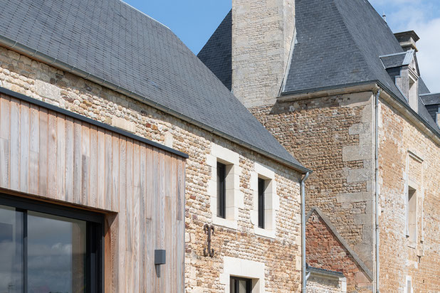 Vue de l'opération et du manoir-rehabilitation-maison-Maltot