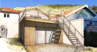 Photo d'un projet de Agrandissement Extension Maison à Cenon