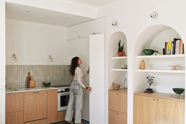 Cuisine et arches-rehabilitation-logement-Vanves