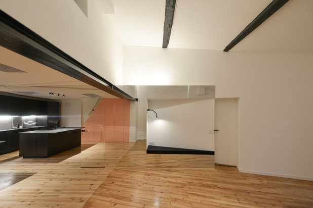 mur mirroir-renovation-appartement-Bordeaux