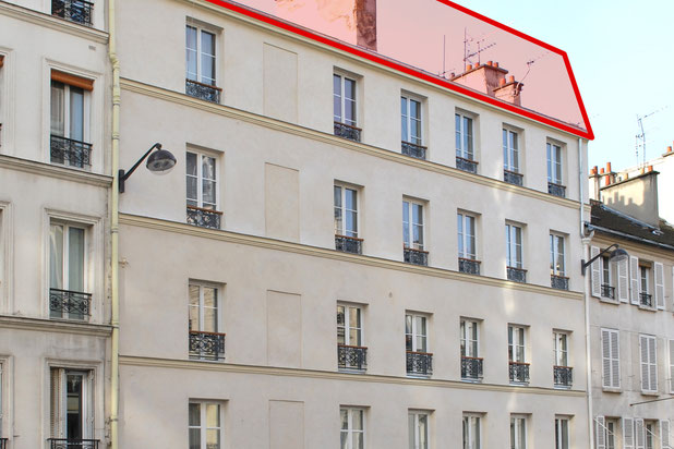 Surélévation Paris 15émé | 5 pièces avec balcons-surelevation-immeuble-Paris