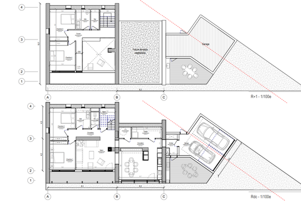 Plans des niveaux-construction-maison-Espoey