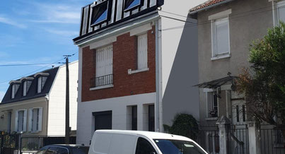 Photo d'un projet de Surélévation Maison à Cachan