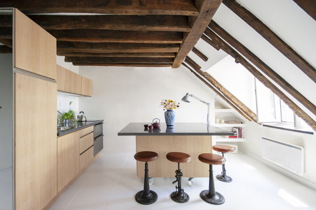 Coin cuisine/salle à manger-renovation-appartement-Paris
