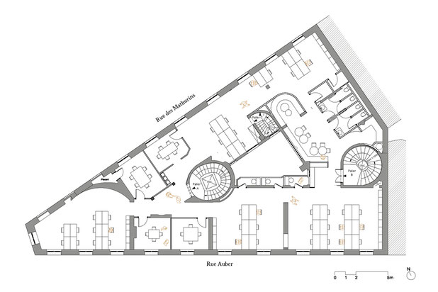 Plan d'étage type-rehabilitation-bureaux-Paris