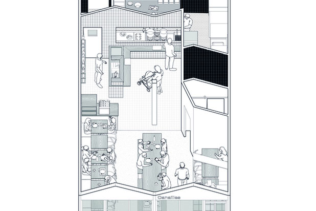 Axonométrie-renovation-cafe_restaurant-Annecy