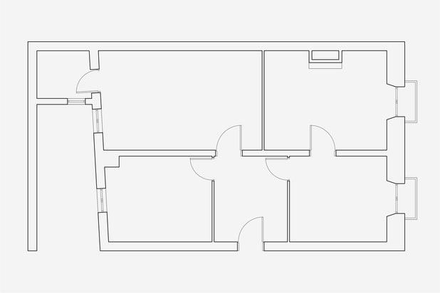 GIONO, plan de l'existant.-renovation-appartement-Bordeaux