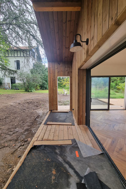Terrasse couverte-construction-maison-Biarritz